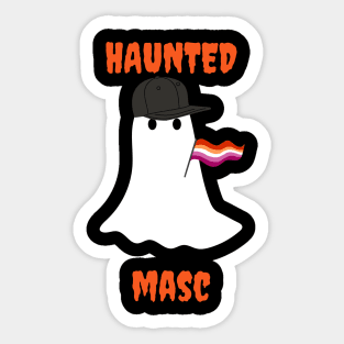 Haunted Masc Lesbian Sticker